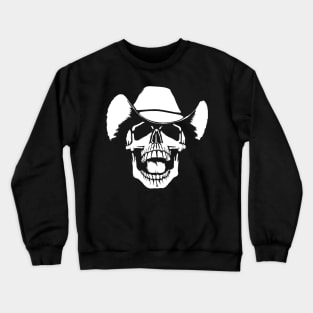 Laughing Cowboy Skull Crewneck Sweatshirt